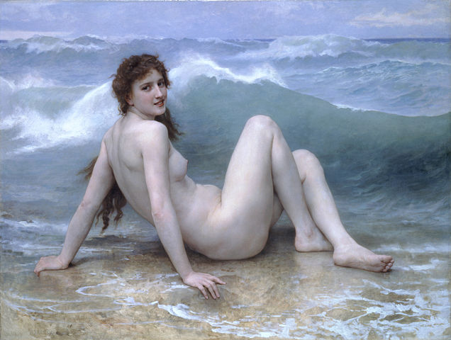 William-Adolphe Bouguereau - The Wave (1896)